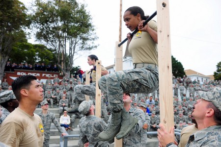 male female soldiers